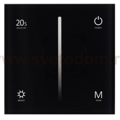 Панель Sens SMART-P42-DIM Black (230V, 0/1-10V) Arlight 28113
