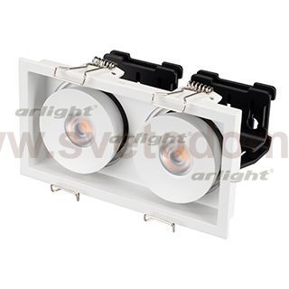 Светильник CL-SIMPLE-S148x80-2x9W Day4000 (WH, 45 deg) Arlight 28150