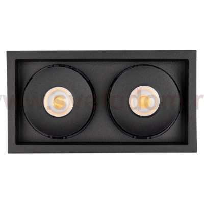 Светильник CL-SIMPLE-S148x80-2x9W Warm3000 (BK, 45 deg) Arlight 28151