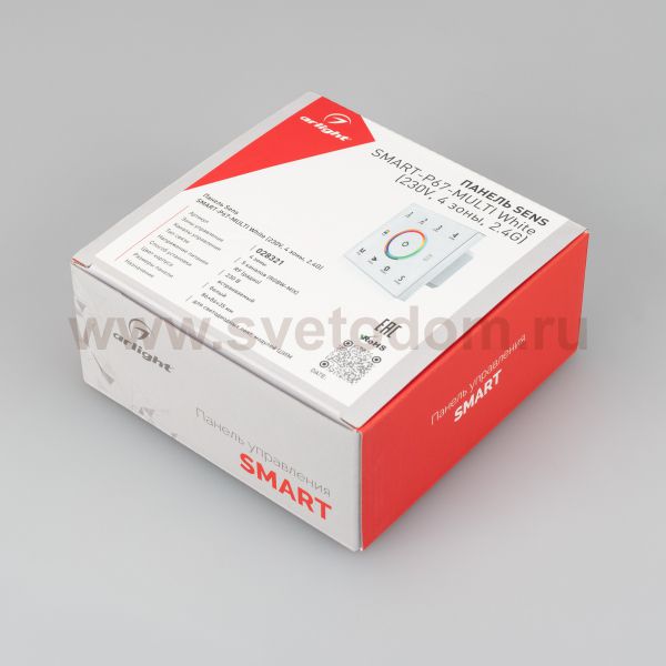 Панель Sens SMART-P67-MULTI White (230V, 4 зоны, 2.4G) (Arlight, IP20 Пластик, 5 лет) Arlight 28321
