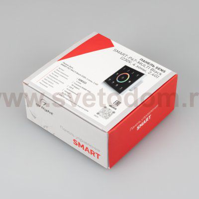 Панель Sens SMART-P67-MULTI Black (230V, 4 зоны, 2.4G) (Arlight, IP20 Пластик, 5 лет) Arlight 28322