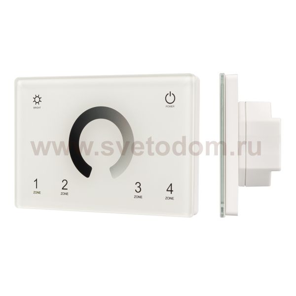 Панель Sens SMART-P79-DIM White (230V, 4 зоны, 2.4G) (Arlight, IP20 Пластик, 5 лет) Arlight 28398