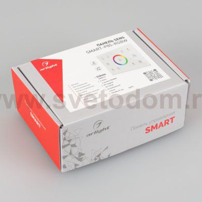 Панель Sens SMART-P85-RGBW White (230V, 4 зоны, 2.4G) (Arlight, IP20 Пластик, 5 лет) Arlight 28404