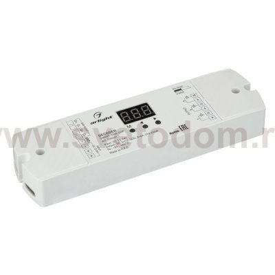 Декодер DMX512 для трансляции DMX512 сигнала ШИМ(PWM) устройствам Arlight 28407