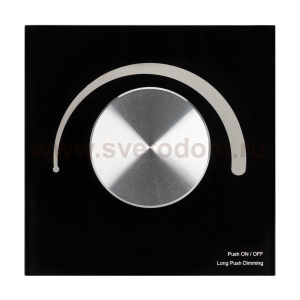 Панель SMART-P91-DIM-G-SUF Black (230V, Rotary, 2.4G) (Arlight, IP20 Пластик, 5 лет) Arlight 28425