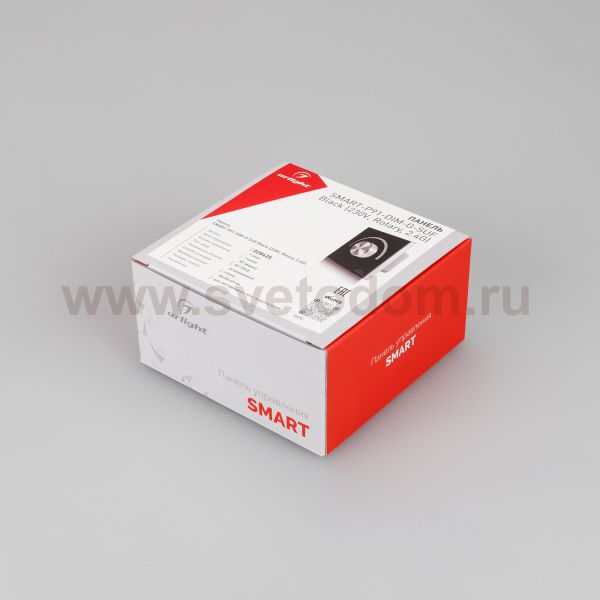 Панель SMART-P91-DIM-G-SUF Black (230V, Rotary, 2.4G) (Arlight, IP20 Пластик, 5 лет) Arlight 28425