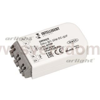 INTELLIGENT ARLIGHT Диммер DALI-201-32W-DC-SUF (8-45V DC, 700mА) (IARL, IP20 Пластик, 3 года) Arlight 28749