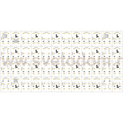 Лист LX-480-2835-576-24V White-MIX CRI90 (240mm, 15W, IP20) Arlight 28844