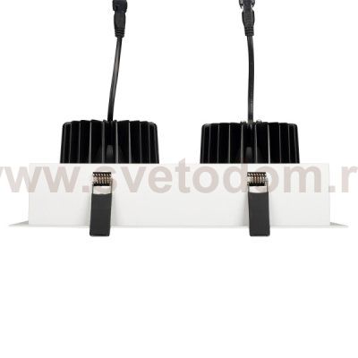 Светильник CL-KARDAN-S283x152-2x25W Warm3000 (WH-BK, 30 deg) (Arlight, IP20 Металл, 3 года) Arlight 28861