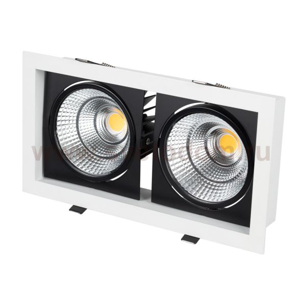 Светильник CL-KARDAN-S283x152-2x25W Warm3000 (WH-BK, 30 deg) (Arlight, IP20 Металл, 3 года) Arlight 28861