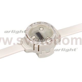 Модуль управляемый SOLEX-DMX-3535-3-12V RGB 120deg (D30x16mm, 0.75W, IP67) Arlight 28876