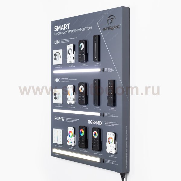 Стенд Системы Управления SMART 830x600mm (DB 3мм, пленка, лого) Arlight 28899