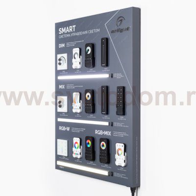Стенд Системы Управления SMART 830x600mm (DB 3мм, пленка, лого) Arlight 28899