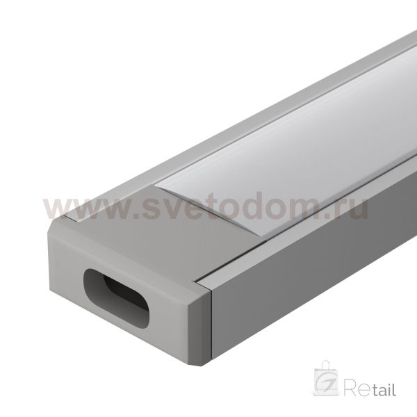 Профиль с экраном MIC-2000 ANOD+OPAL (Arlight, Алюминий) Arlight 29024