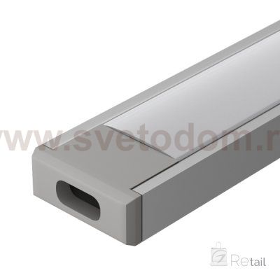 Профиль с экраном MIC-2000 ANOD+OPAL (Arlight, Алюминий) Arlight 29024