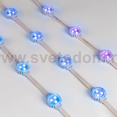 Модуль управляемый SOLEX-SPI-3535-3-12V RGB 120deg (D30x16mm, 0.75W, IP67) (Arlight, Пластик, 3 года) Arlight 29240