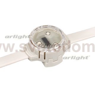 Модуль управляемый SOLEX-SPI-3535-3-12V RGB 120deg (D30x16mm, 0.75W, IP67) (Arlight, Пластик, 3 года) Arlight 29240