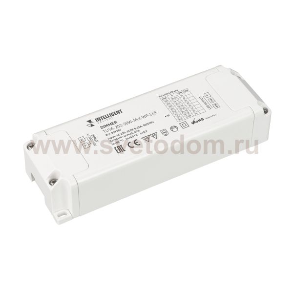 INTELLIGENT ARLIGHT Диммер TUYA-202-30W-MIX-WF-SUF (230V, 433MHz, 500-900mA) (IARL, -) Arlight 29286