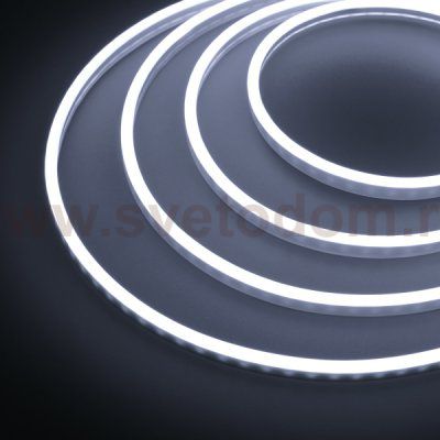 Гибкий неон GALAXY-1206-5000CFS-2835-100 12V White (12x6mm, 12W, IP67) Arlight 29354