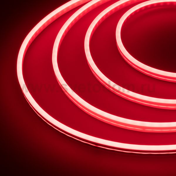 Гибкий неон GALAXY-1206-5000CFS-2835-100 12V Red (12x6mm, 12W, IP67) Arlight 29355