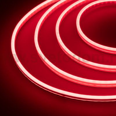 Гибкий неон GALAXY-1206-5000CFS-2835-100 12V Red (12x6mm, 12W, IP67) Arlight 29355