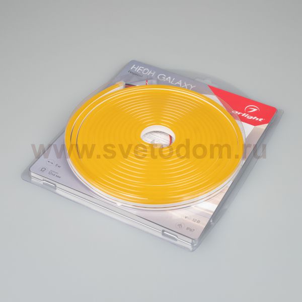 Гибкий неон GALAXY-1206-5000CFS-2835-100 12V Yellow (12x6mm, 12W, IP67) Arlight 29358