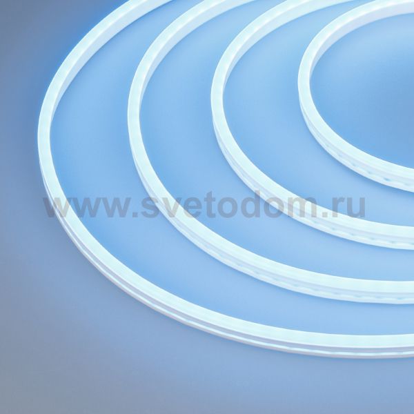 Гибкий неон GALAXY-1206-5000CFS-2835-100 12V Azure (12x6mm, 12W, IP67) Arlight 29362
