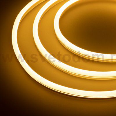 Гибкий неон GALAXY-1608-5000CFS-2835-100 12V Warm (16x8mm, 12W, IP67) Arlight 29363