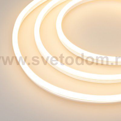 Гибкий неон GALAXY-1608-5000CFS-2835-100 12V Warm (16x8mm, 12W, IP67) Arlight 29363