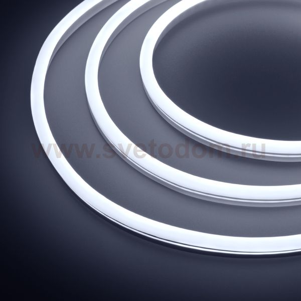 Гибкий неон GALAXY-1608-5000CFS-2835-100 12V White (16x8mm, 12W, IP67) Arlight 29365