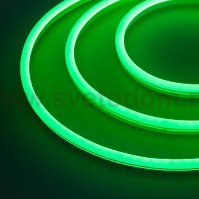 Гибкий неон GALAXY-1608-5000CFS-2835-100 12V Green (16x8mm, 12W, IP67) Arlight 29368