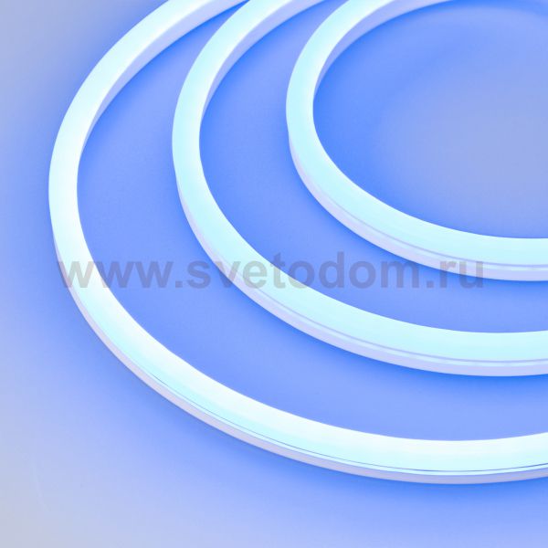 Гибкий неон GALAXY-1608-5000CFS-2835-100 12V Blue (16x8mm, 12W, IP67) Arlight 29369
