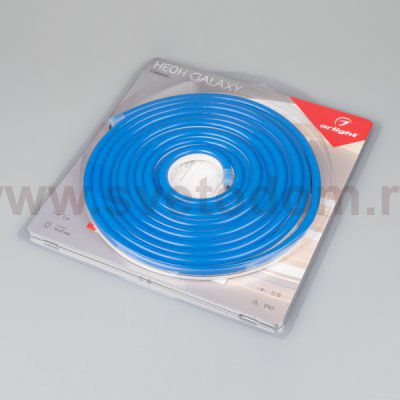 Гибкий неон GALAXY-1608-5000CFS-2835-100 12V Blue (16x8mm, 12W, IP67) Arlight 29369
