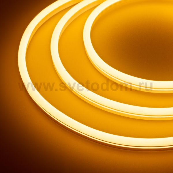 Гибкий неон GALAXY-1608-5000CFS-2835-100 12V Yellow (16x8mm, 12W, IP67) Arlight 29370