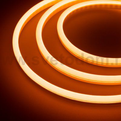 Гибкий неон GALAXY-1608-5000CFS-2835-100 12V Amber (16x8mm, 12W, IP67) Arlight 29371