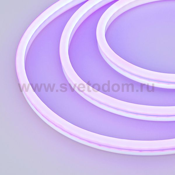 Гибкий неон GALAXY-1608-5000CFS-2835-100 12V Purple (16x8mm, 12W, IP67) Arlight 29372
