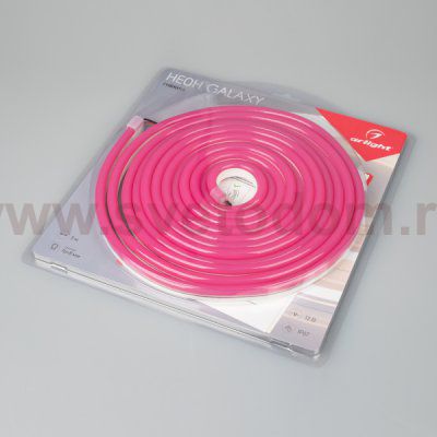 Гибкий неон GALAXY-1608-5000CFS-2835-100 12V Pink (16x8mm, 12W, IP67) Arlight 29373
