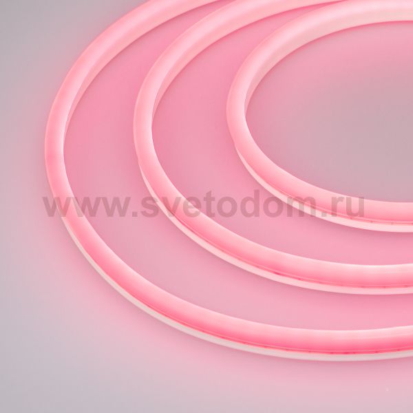 Гибкий неон GALAXY-1608-5000CFS-2835-100 12V Pink (16x8mm, 12W, IP67) Arlight 29373