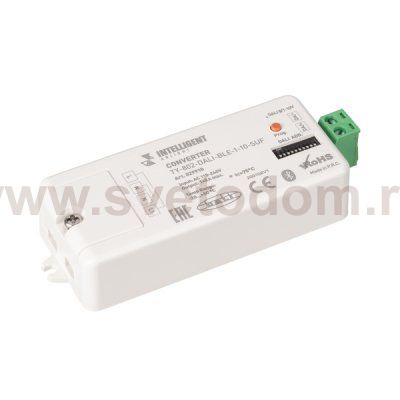 INTELLIGENT ARLIGHT Конвертер TY-802-DALI-BLE-1-10-SUF (230V, 10A, DALI, 0-10V) (IARL, IP20 Пластик, 3 года) Arlight 29910