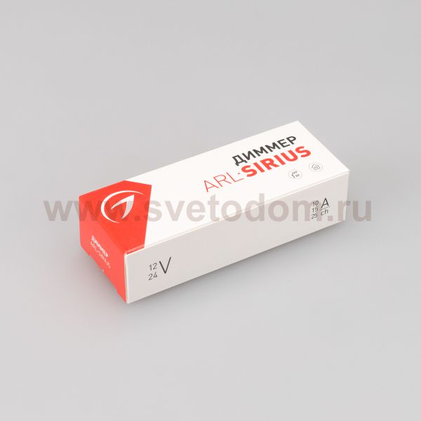 Диммер ARL-SIRIUS-DIM (12-24V, 1x25A, 2.4G) (Arlight, IP20 Металл, 3 года) Arlight 29928
