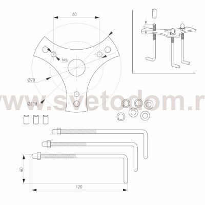 Светильник LGD-STEM-BOLL-H500-10W Warm3000 (GR, 185 deg, 230V) (Arlight, IP65 Металл, 3 года) Arlight 29966