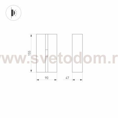 Светильник LGD-STRIPE-3W Warm3000 (GR, 20 deg, 230V) (Arlight, IP65 Металл, 3 года) Arlight 29972