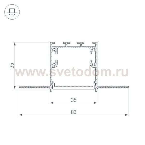 Тройник SL-LINIA32-FANTOM (Arlight, Металл) Arlight 30098