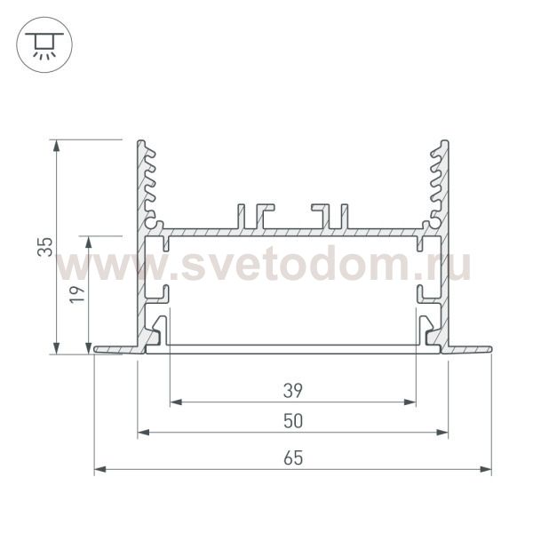 Угол SL-LINIA65-F внешний (Arlight, Металл) Arlight 30125