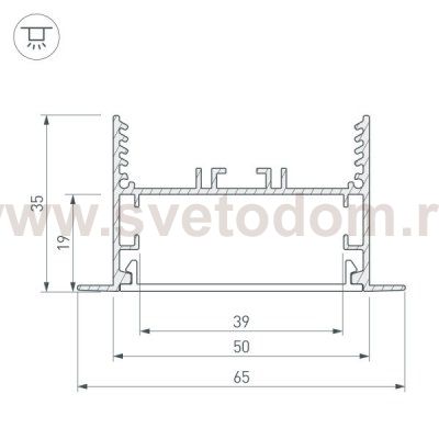 Угол SL-LINIA65-F внешний (Arlight, Металл) Arlight 30125