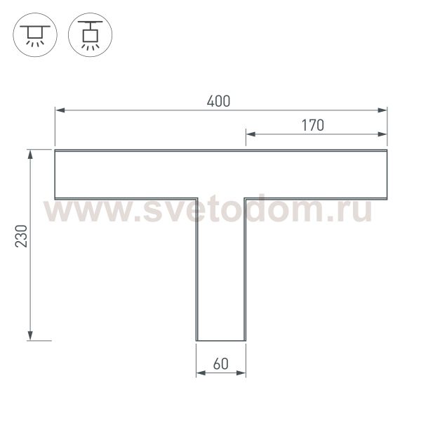 Тройник SL-LINE-6070 (Arlight, Металл) Arlight 30142