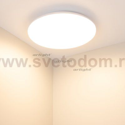 Светильник CL-FRISBEE-MOTION-R380-25W Warm3000 (WH, 180 deg, 230V) (Arlight, IP54 Пластик, 3 года) Arlight 30163