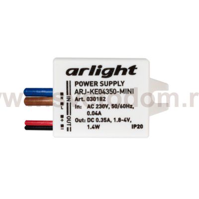 Блок питания ARJ-KE04350-MINI (1.4W, 350mA) Arlight 30182
