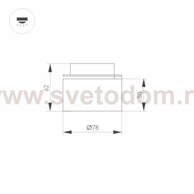 Модуль светодиодный PLURIO-LAMP-R77-9W Day4000 (BRS, 36 deg, 2-2, 38V, 200mA) (Arlight, Металл) Arlight 30256