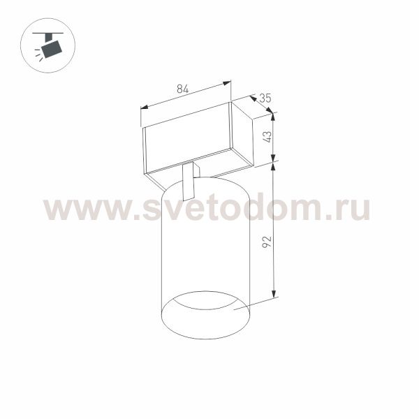 Светильник MAG-SPOT-45-R85-3W Warm3000 (WH, 20 deg, 24V) (Arlight, IP20 Металл, 3 года) Arlight 30650